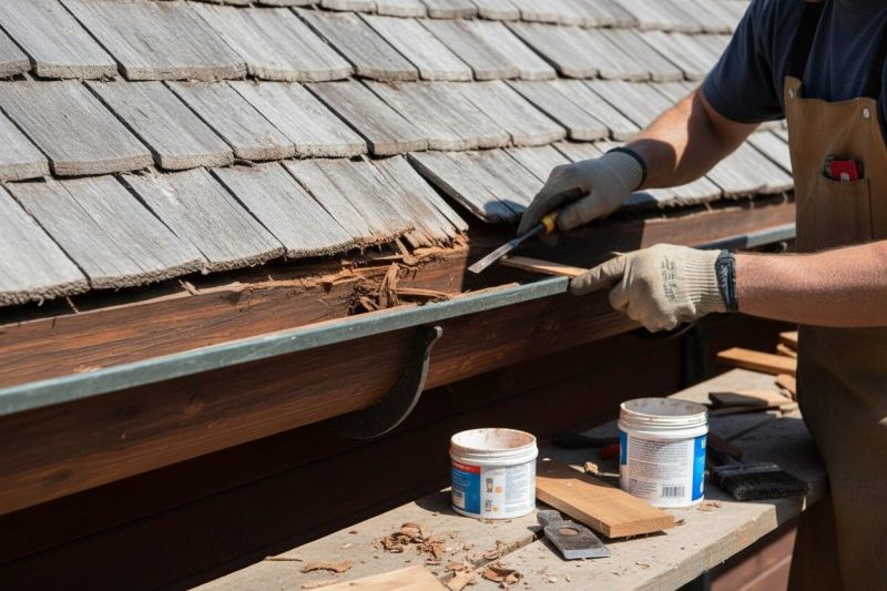 Wood Gutter Repair