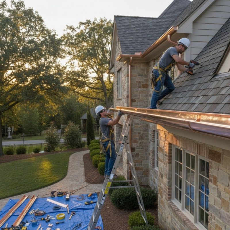 Wood Gutters Installation